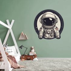 PIPPER. Kruhová samolepka na stenu "Astronaut" Ø 100cm