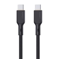 Aukey Aukey CB-KCC101 Kábel USB-C na USB-C 1 m (čierny)
