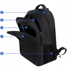 MG Multi Backpack batoh 35L, čierny
