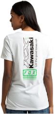 FOX tričko KAWASAKI Ss dámske biele L