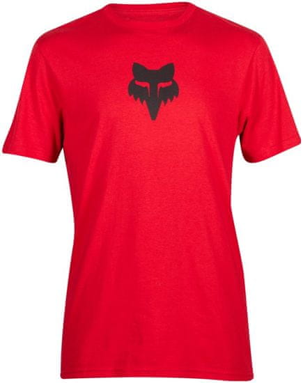 FOX tričko FOX HEAD SS Premium flame černo-červené