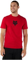 FOX tričko FOX HEAD SS Premium flame černo-červené 2XL