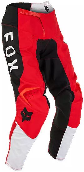 FOX nohavice FOX 180 Nitro fluo černo-bielo-červené