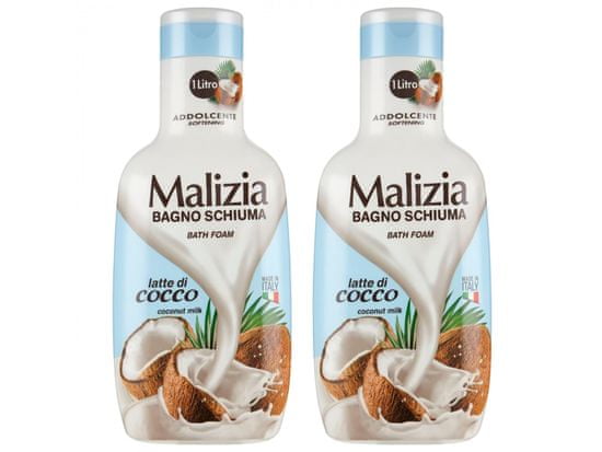 Malizia Malizia kúpeľný gél s kokosovým mliekom 1 l x2