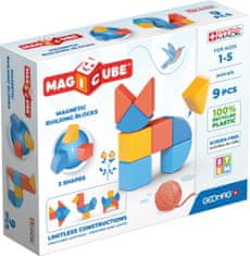 Geomag Magnetické kocky Magicube Shapes - Zvieratá 9 kociek