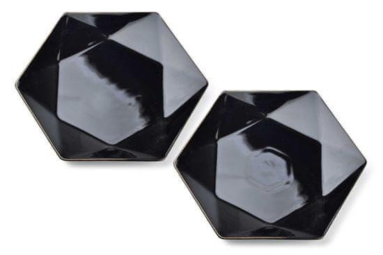 Affekdesign Súprava jedálenských tanierov RALPH 2 ks čierna