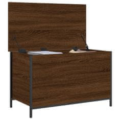 Vidaxl Úložná lavička hnedý dub 80x42,5x50 cm kompozitné drevo