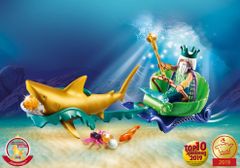 Playmobil  Magic 70097 Kráľ morí so žraločím kočiarom