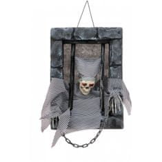 Europalms Halloween kostlivec vo väzení, 46 cm