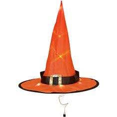 Europalms Čarodejnícke čiapky Halloween, súprava 3 ks, osvetlená, 36 cm