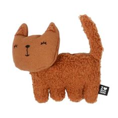 EBI D&D I LOVE HAPPY CATS Zoey- plyšová hračka pre mačky plniteľná catnipom 15x5x12cm hnedá