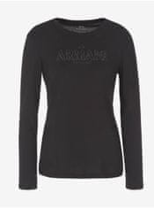 Armani Exchange Čierne dámske tričko Armani Exchange XS
