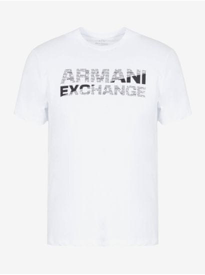 Armani Exchange Biele pánske tričko Armani Exchange