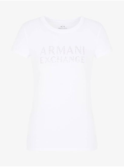Armani Exchange Biele dámske tričko Armani Exchange