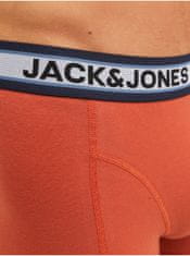 Jack&Jones Súprava troch pánskych boxeriek v modrej a oranžovej farbe Jack & Jones XL