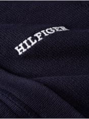 Tommy Hilfiger Tmavo modrý pánsky sveter na zips Tommy Hilfiger Monotype Chunky S