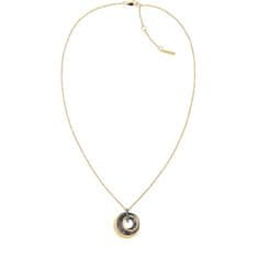 Calvin Klein Luxusný pozlátený náhrdelník z ocele s kryštálmi 35000158