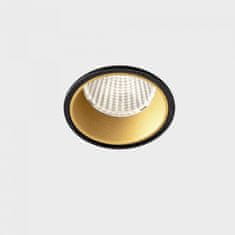 KOHL LIGHTING KOHL-Lighting VERSUS zapustené svietidlo s rámčekom čierna-zlatá 5 W 4000K fázové stmievanie