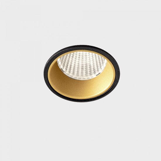KOHL LIGHTING KOHL-Lighting VERSUS zapustené svietidlo s rámčekom čierna-zlatá 5 W 3000K fázové stmievanie