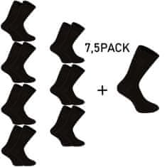 Nedeto 7,5PACK ponožky vysoké bambusové čierne (75NP001) - veľkosť M