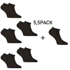 Nedeto 5,5PACK ponožky nízké bambusové čierne (55NPN001) - veľkosť M