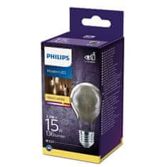 Philips LED Žiarovka Philips Vintage Classic E27 A60 2,3W-15W smoky 2700K nestmievateľná