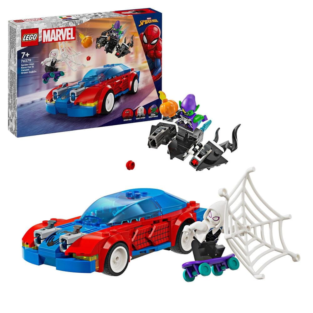 LEGO Marvel 76279 Spider-Manovo pretekárske auto a Venomov Zelený goblin