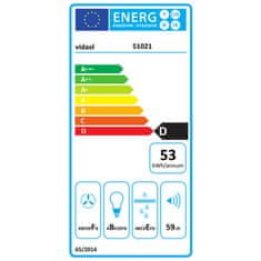 Petromila vidaXL Závesný ostrovný digestor s dotykovým senzorom LCD 37 cm práškovaná oceľ