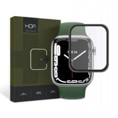 Hofi Hybrid ochranné sklo na Apple Watch 7 / 8 / 9 (41mm), čierne