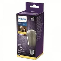 Philips LED Žiarovka Philips Vintage Classic E27 ST64 2,3W-15W smoky 2700K nestmievateľná