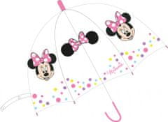 Eplusm Disney Minnie Transparentný detský dáždnik (poloautomatický) Ø68 cm