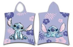 Jerry Fabrics Plážová osuška Disney Lilo a Stitch Pončo 50x115 cm