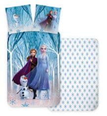 BrandMac Posteľná bielizeň Disney Frozen Snowflakes 140×200 cm, 70×90 cm