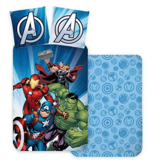 BrandMac Avengers Power Strike Posteľná bielizeň 140×200 cm, 70×90 cm