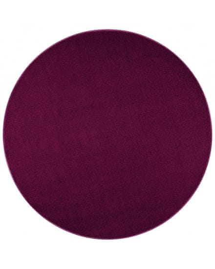 Hanse Home Kusový koberec Nasty 102368 Blackberry kruh