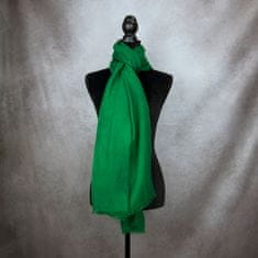 VegaLM Zimný šál z Merino vlny v smaragdovo zelenej farbe, Vyrobený na Slovensku