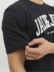Jack&Jones Pánske tričko JJEJOSH Relaxed Fit 12236514 Black (Veľkosť S)