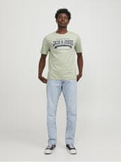 Jack&Jones Pánske tričko JJELOGO Standard Fit 12246690 Desert Sage (Veľkosť XL)