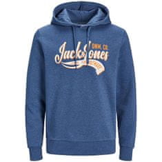 Jack&Jones Plus Pánska mikina JJELOGO Regular Fit 12236803 Ensign Blue (Veľkosť 3XL)