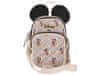 DISNEY Mickey Mouse Bežová miniatúrna kabelka, pásová taška 17x11x5 cm