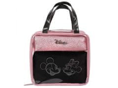 sarcia.eu DISNEY Minnie Mouse Ružovo-čierny súprava 3 cestovných kozmetických tašiek so zipsom