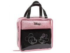 sarcia.eu DISNEY Minnie Mouse Ružovo-čierny súprava 3 cestovných kozmetických tašiek so zipsom