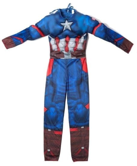 bHome Detský kostým Svalnatý Kapitán Amerika 110-122 M