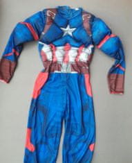 bHome Detský kostým Svalnatý Kapitán Amerika 122-134 L
