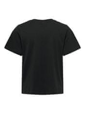 Jacqueline de Yong Dámske tričko JDYPISA Regular Fit 15292431 Black (Veľkosť L)