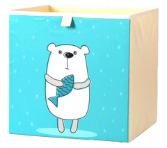 Dream Creations Látkový box na hračky medveď 33x33x33 cm