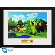 GB eye Minecraft Zarámovaný plagát - Ocelot Chase