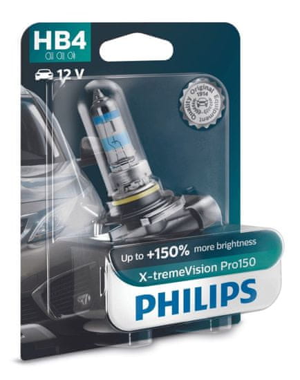 Philips Philips HB4 12V 51W P22d X-tremeVision Pro150 1ks blister 9006XVPB1