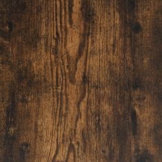 Petromila vidaXL Skrinka s kolieskami dymový dub 60x22x79 cm kompozitné drevo