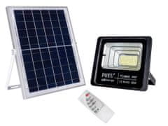 Popron.cz Reflektor s venkovním solárním panelem IP67 s dálkovým ovládáním studená bílá 40w